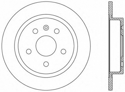 OPEN PARTS bdr250810 -  Тормозной диск